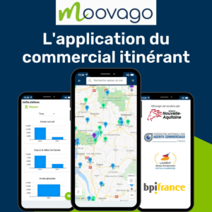 application mobile Moovago pour commercial itinérant