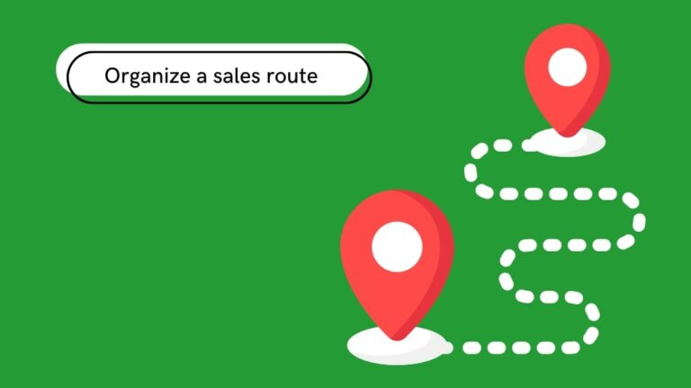 organize a sales route