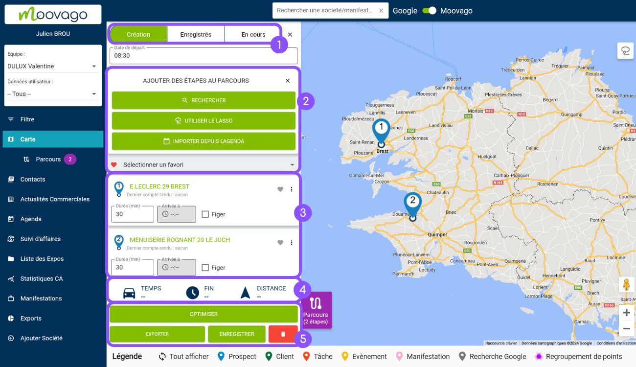 présentation parcours optimisé