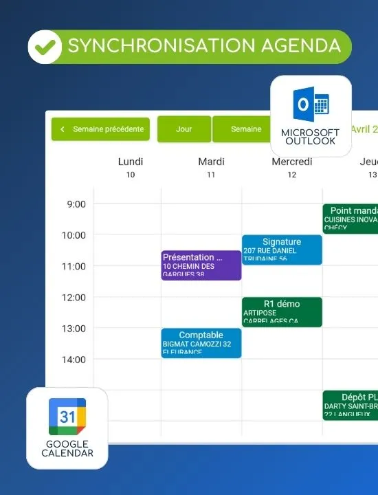 agenda google outlook