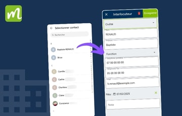 importer un contact répertoire dans moovago
