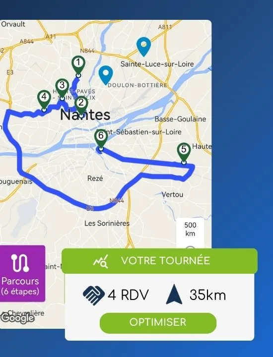 planning de tournée