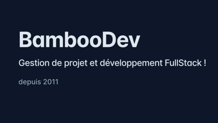 logo bambou dev